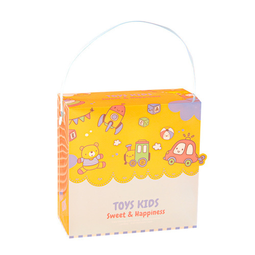 Transparent PVC Handbag 61 Children's Day Gift Box Empty Box Birthday Gift Bag Baby Full Moon Gift Box