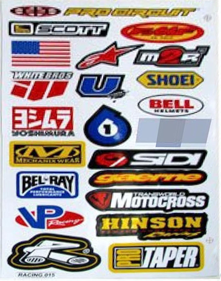 American Amazon Racing Engranaje Pegatina Motocross Calcomanía Impresión