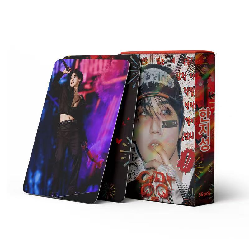 Cadena total de gran cantidad de nuevos productos en stock 55 tarjetas de álbum SKMyBreath KPOP estrella alrededor de la tarjeta de colección LOMO