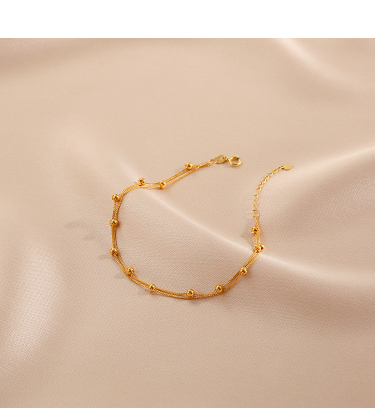 304 Stainless Steel Pendant Material Bracelets Classification Simple Style Geometric Solid Color Titanium Steel Plating 18k Gold Plated Bracelets