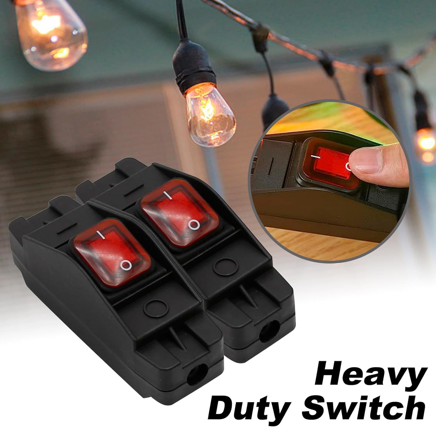 JR-617 Waterproof Switch Screw Terminal Double Pole High Current Power 16A 20A