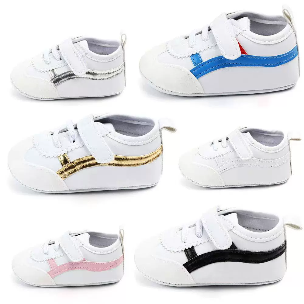 Трансграничная осенняя и зимняя детская мягкая подошва нескользящая и износостойкая мода дикая повседневная детская белая обувь