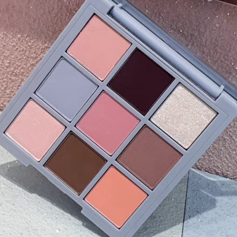 El nuevo estilo de Capel de nueve cuadrados de sombra de ojos cuentas mate tierra color novato maquillaje ligero diario sombra de ojos naranja marrón regalo para niñas