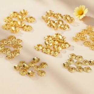 18k����ɫ����diy�ִ��U�ջ��껨�и�Ƭ��ñ�����Ʒ������ϰ�