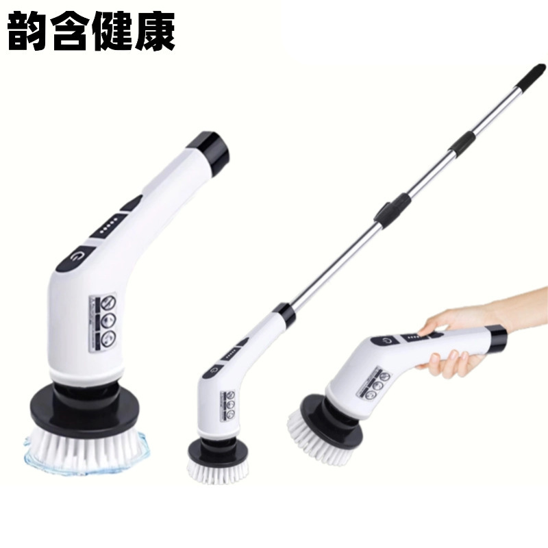 Wireless Electric Cleaning Brush with Long Handle, Multiple Brush Heads, Crevice Brush, Kitchen Plastic Cleaning Brush, Toilet Brush, Rotating Mop Wireless Electric Cleaning Brush with Long Handle, Multiple Brush Heads, Crevice Brush, Kitchen Plastic Cleaning Brush, Toilet Brush, Rotating Mop
