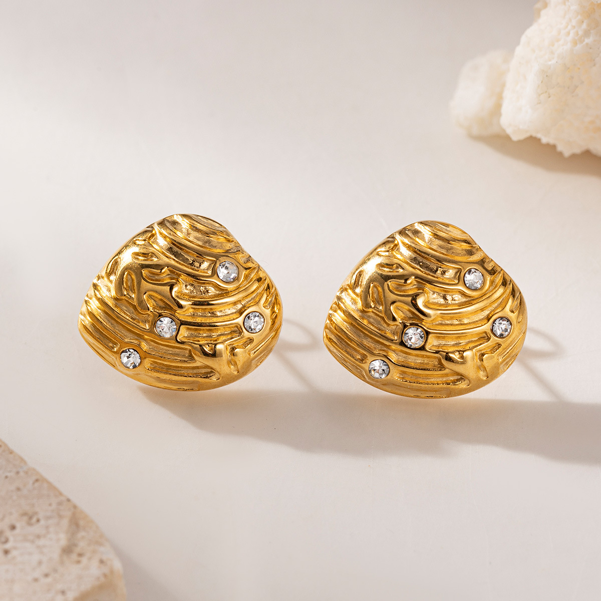 Anillo de acero inoxidable TENA lujo ligero nicho universal conjunto de joyería de moda para mujeres brazalete de acero de titanio joyería para mujeres