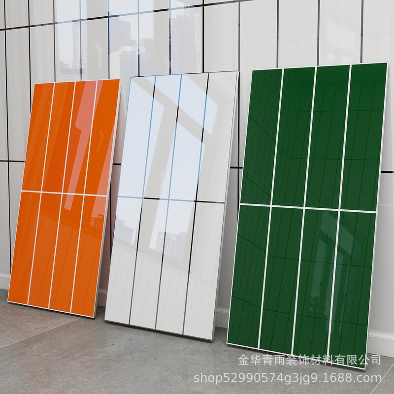 Imitation Ceramic Tile Aluminum-Plastic Panel Square Small White Tiles for Commercial Use in Restaurants, Self-Adhesive Wall Stickers, Moisture-Proof Wall Renovation Decoration to Hide Imperfections