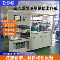 YOKE与DISC自动定位上料机 机器人搬运模内嵌入注塑辅助上料设备