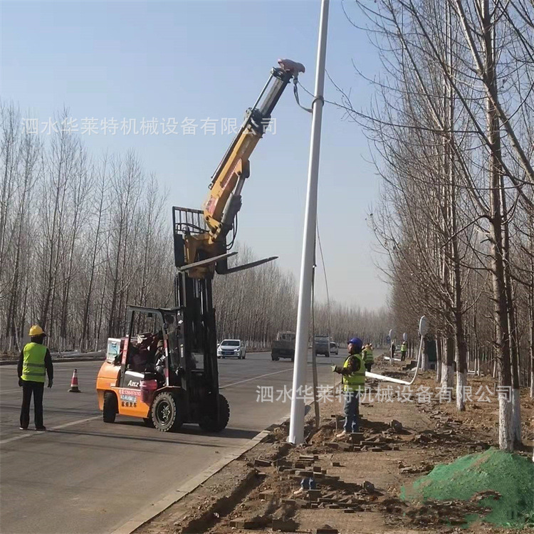 可转向液压伸缩吊臂 前置叉车飞臂吊 高空作业折臂吊叉车吊臂现货