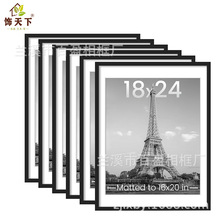 跨境厂家直供亚马逊PVC相框透明6个装diy照片墙组合墙饰现代装饰