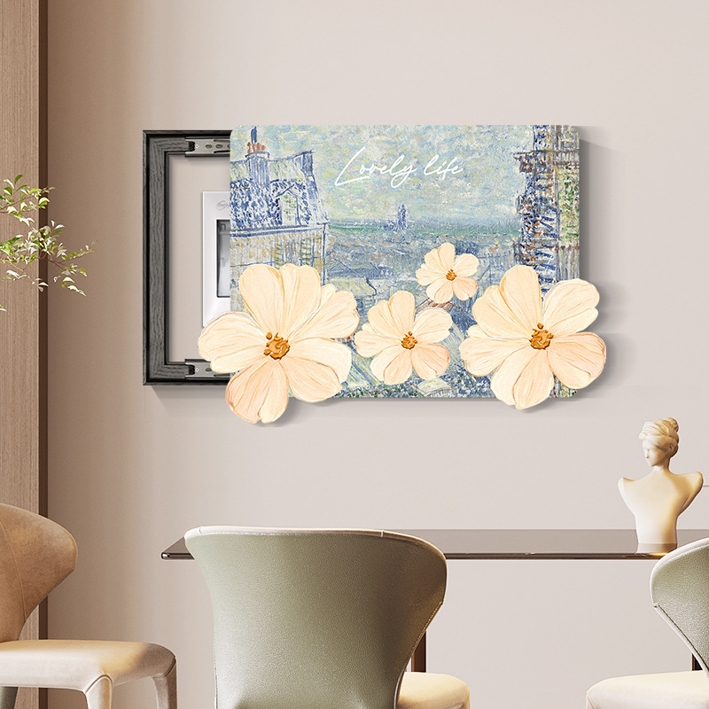 Decorative Painting for Electric Meter Box, No-Drill Hydraulic Style Distribution Box Cover Painting, Van Gogh Canvas Hanging Painting Decorative Painting for Electric Meter Box, No-Drill Hydraulic Style Distribution Box Cover Painting, Van Gogh Canvas Hanging Painting