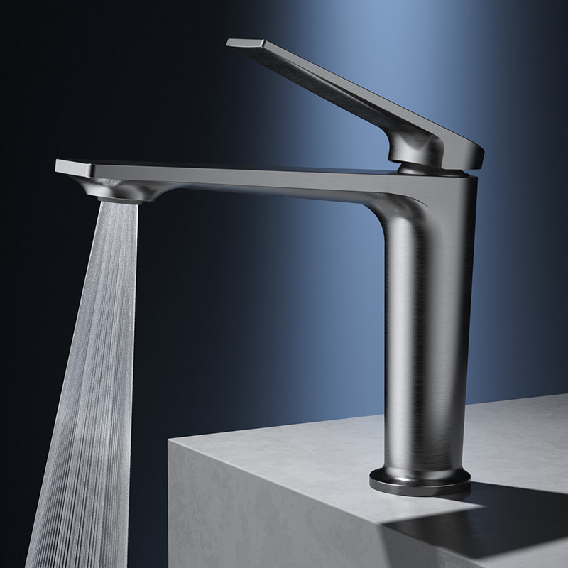 Bathroom All-Copper Hot and Cold Basin Faucet Single-Hole Hotel Household Washbasin Faucet Mt2535