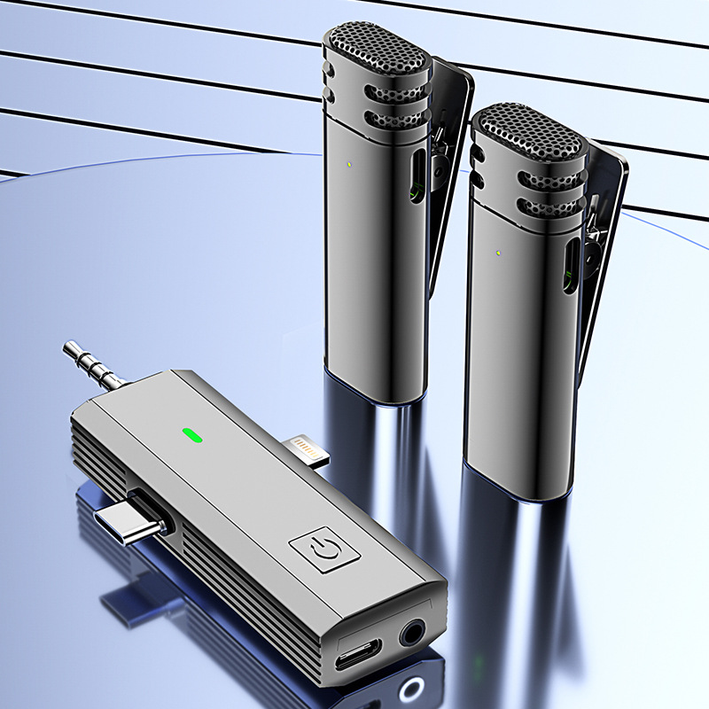 Shisuo Private Model S17 3-in-1 Wireless Lavalier Microphone Universal Live Broadcast Noise Reduction Microphone for Android Camera