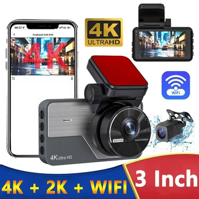 Cross-Border 4K High-Definition Three-Lens Driving recorder