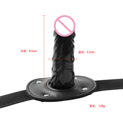 Adult Toys Manufacturer Direct Supply Black PU Leather Penis Plug Couples Erotic Toys One Piece Dropshipping