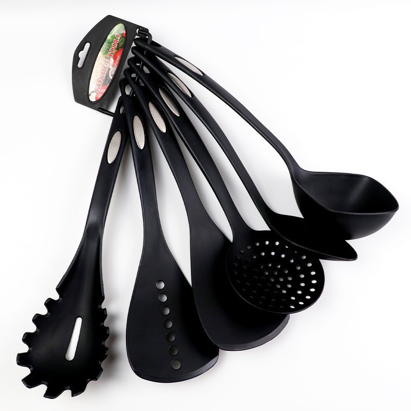 Nylonové kuchyňské náčiní, lopatka na smažení, kuchyňské vaření, polévková lžíce, náčiní s nepřilnavým povrchem, pánev, odolná vůči vysokým teplotám, domácí lopatka, oblek_voghion.com