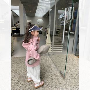 Autumn New style girls' cotton-padded loose coat baby thickened jacket spring and autumn children's fashionable top