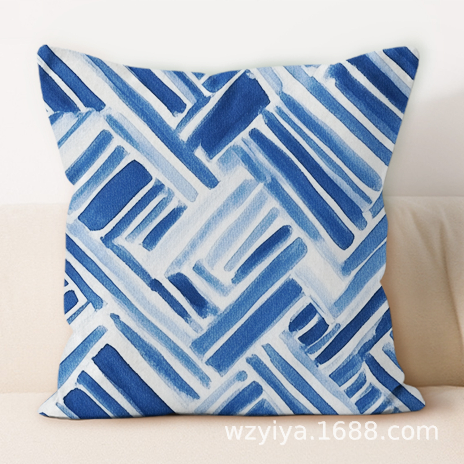 Almohada retrógrada francesa americana china simple cuadrada moderna almohada de cintura de automóvil almohada de almuerzo almohada de almohada