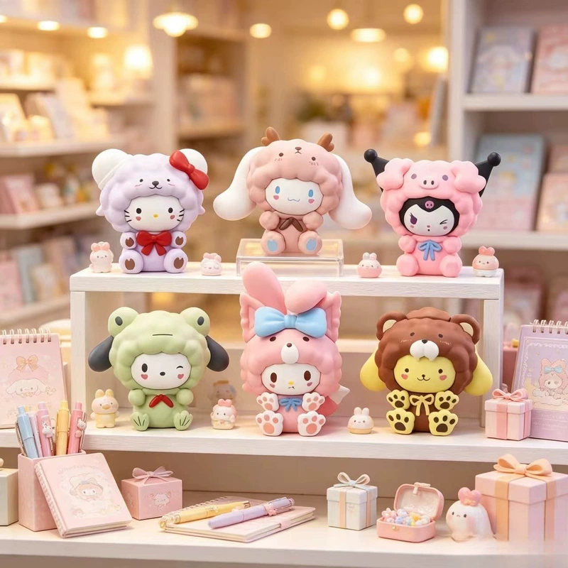 Фигурки My Melody в костюме овечки и Kuromi блайнд-боксы