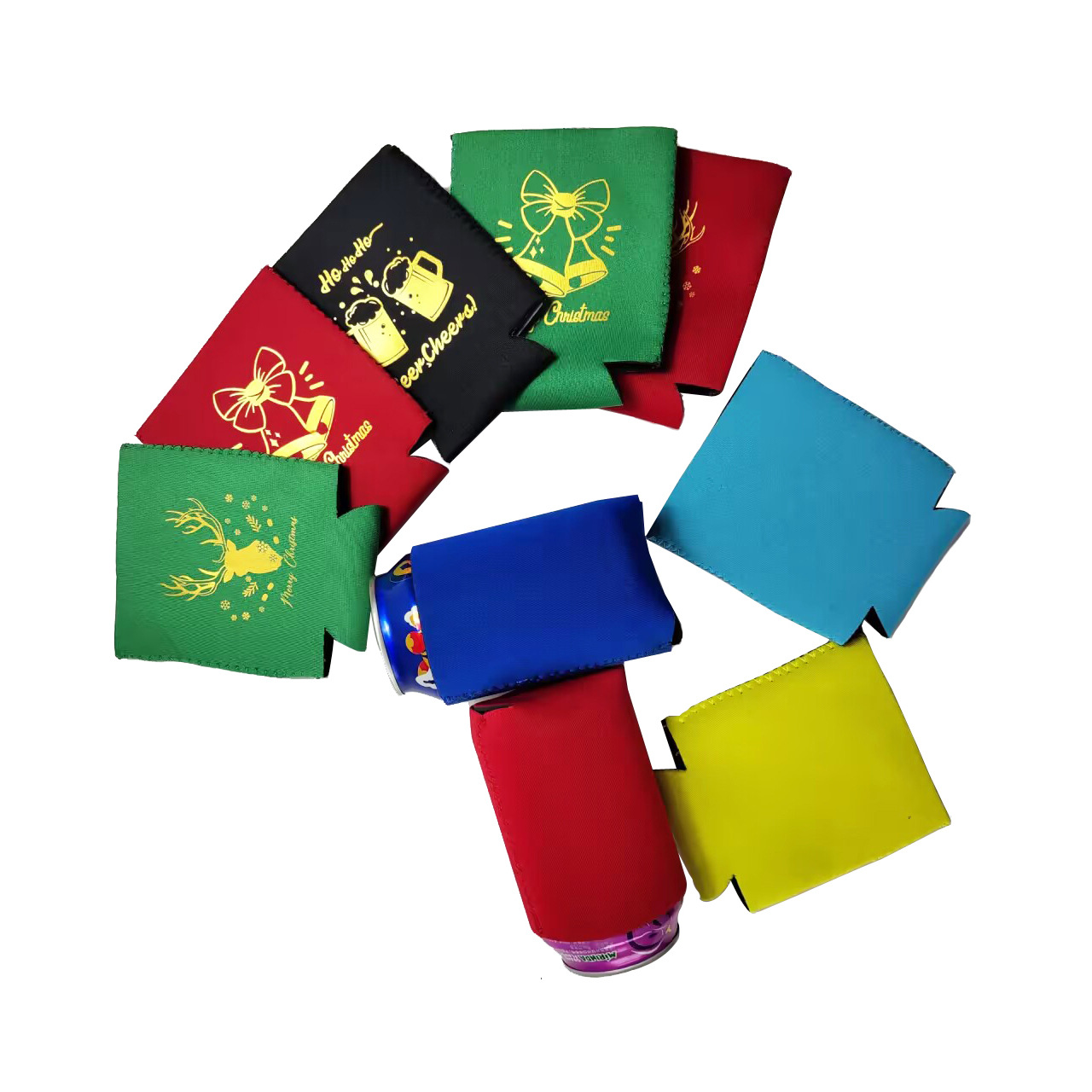 Cubierta protectora de neopreno SBR, funda aislante e impermeable para vasos y botellas