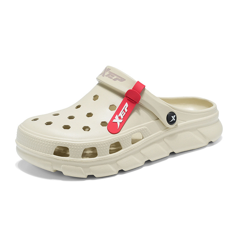 Xtep Croc Shoes メンズ アウターウェア 滑り止めつま先スリッパ 運転用 ビーチサンダル 軽量|undefined