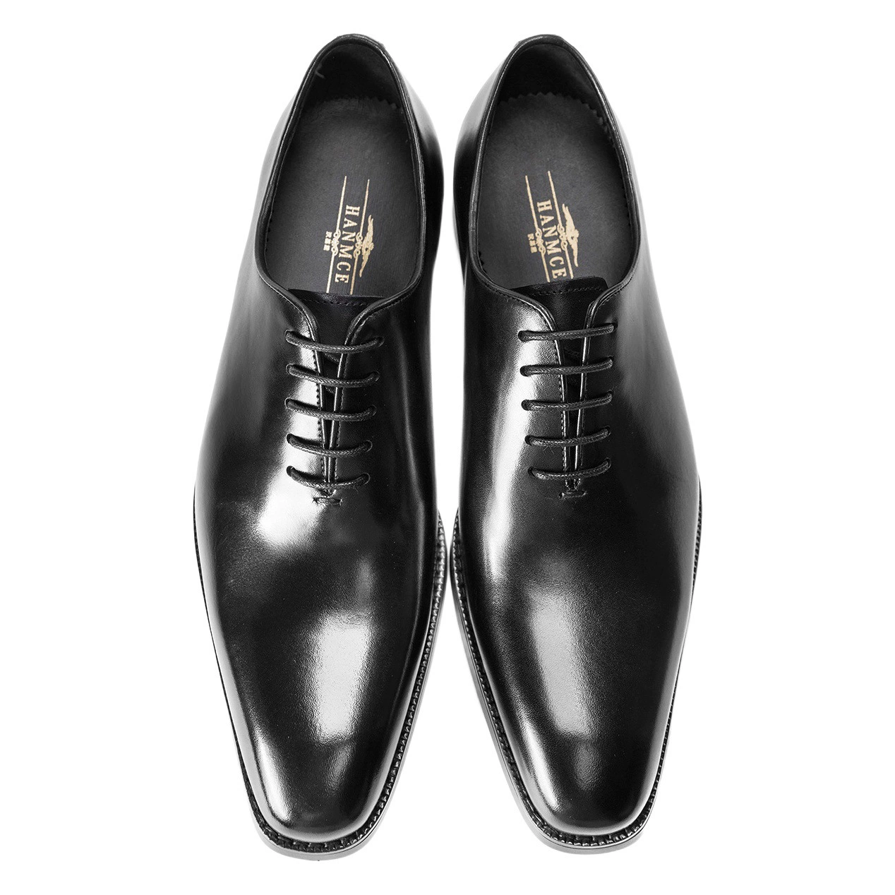 [Цельные оксфорды-с ручной щеткой] Мужская кожаная обувь Деловое платье Кожаная обувь для жениха в британском стиле Мужская обувь