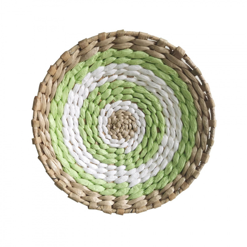 Viento nacional transfronterizo marioneta artesanal tejido pared decoración de pared Bohemia tejido de paja decoración de pared de fondo vivienda decoración de pared colgante