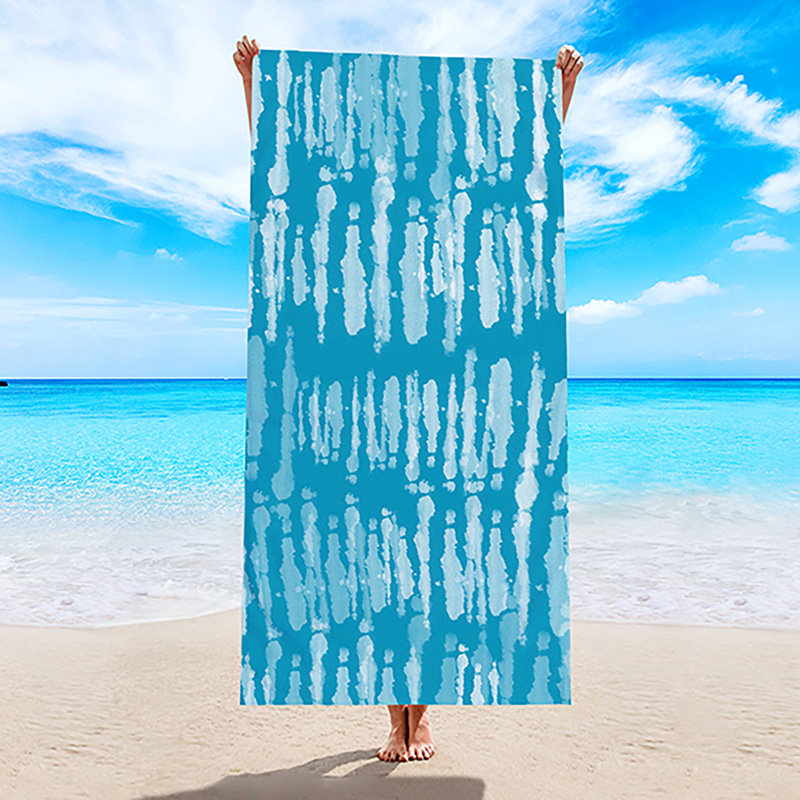 Toalla de playa transfronteriza, toalla de secado rápido, toalla de baño de microfibra, comercio exterior, Amazon, chal de natación con estampado digital europeo y americano