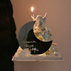 Copyright Moonlight Goddess Cake Decoration Mirror Moon Mirror Cake Decoration to make its own exclusive rose