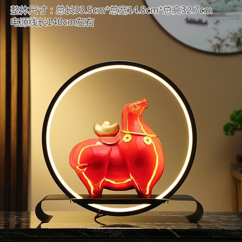 新しい中国風の馬の装飾品、リビングルーム、玄関ホール、ワインキャビネット、書斎、デスクトップ装飾、新築祝い、開店祝いのギフト、馬がすぐに完成します∑|undefined