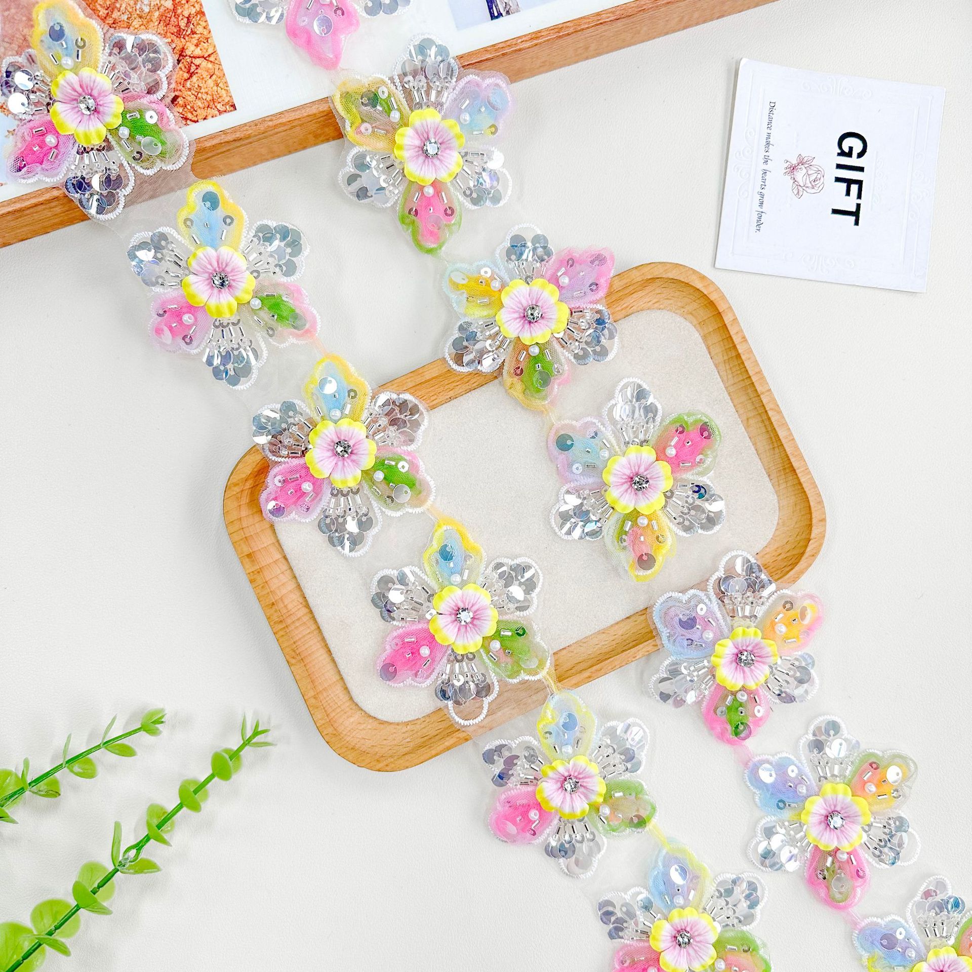 Arco iris malla perla clips de cabello niñas adultos adornos de cabello dulces encaje al por mayor diamante flor tridimensional fábrica de tocado