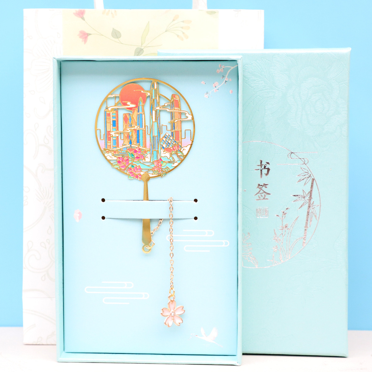 Shenzhen impression pendant (blue box + Gift Bag)