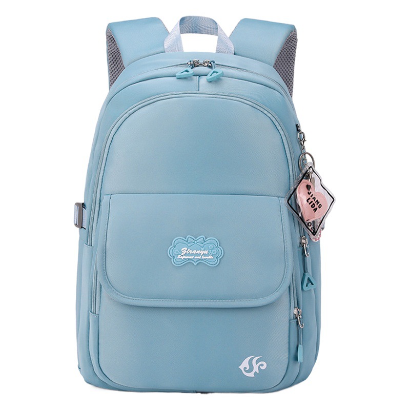 Natural Fish nueva mochila para estudiantes de escuela primaria 3-6 grado de Gran capacidad de protección ligera de la columna vertebral impermeable de una sola pieza de entrega