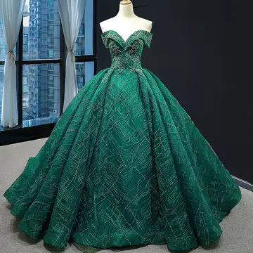 New Bride One-shoulder Wedding Dress Of The European And American Court Fantasy Princess - ShopShipShake