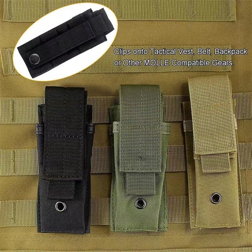 Outdoor Military Enthusiast Flashlight Bag M5 Tactical Flashlight Bag Small Single-Unit Tool Bag Molle Attachment Pouch