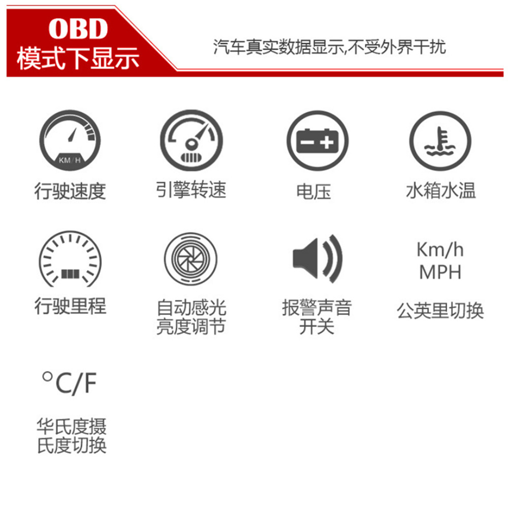 Hud Head-Up Display Gps Car Speedometer Projector Modified Obd Dual-Mode Digital Car Display Screen C700S