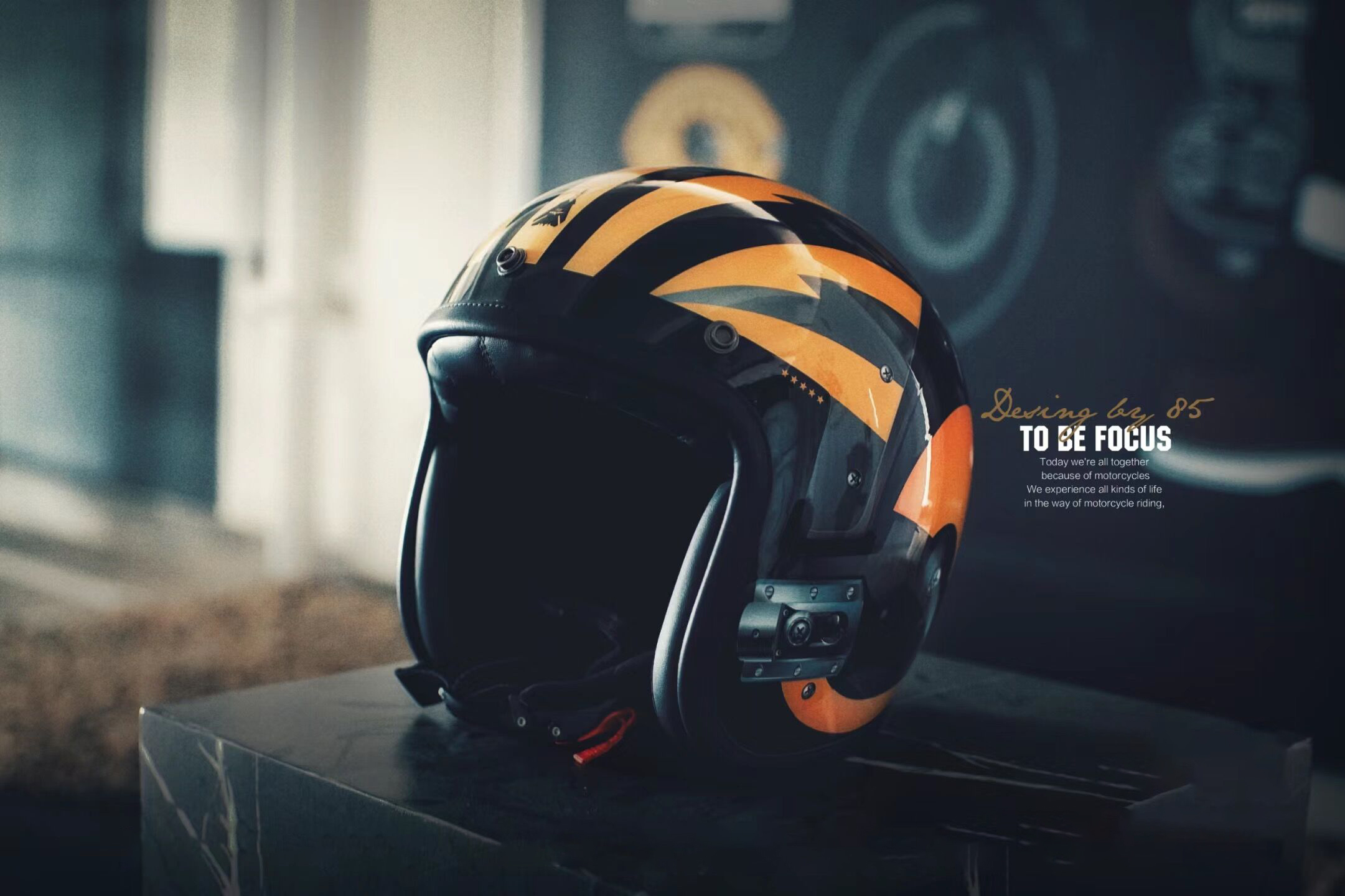 Italian TRRF Retro Half Helmet Carbon Fiber Motorcycle Helmet