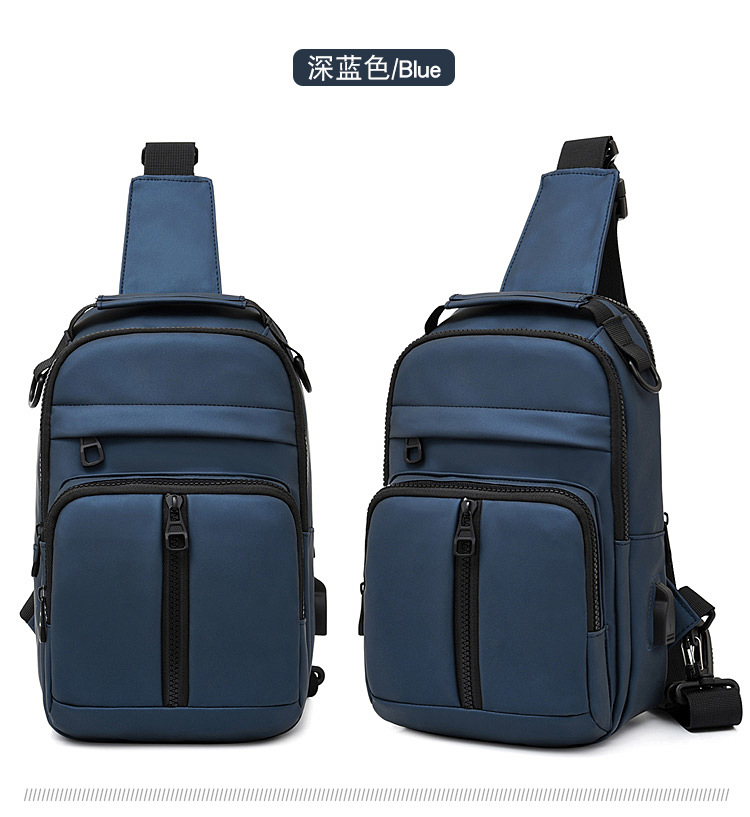 Wholesale New Men's Business Messenger Bag Casual Fashion Travel Chest Bag display picture 8