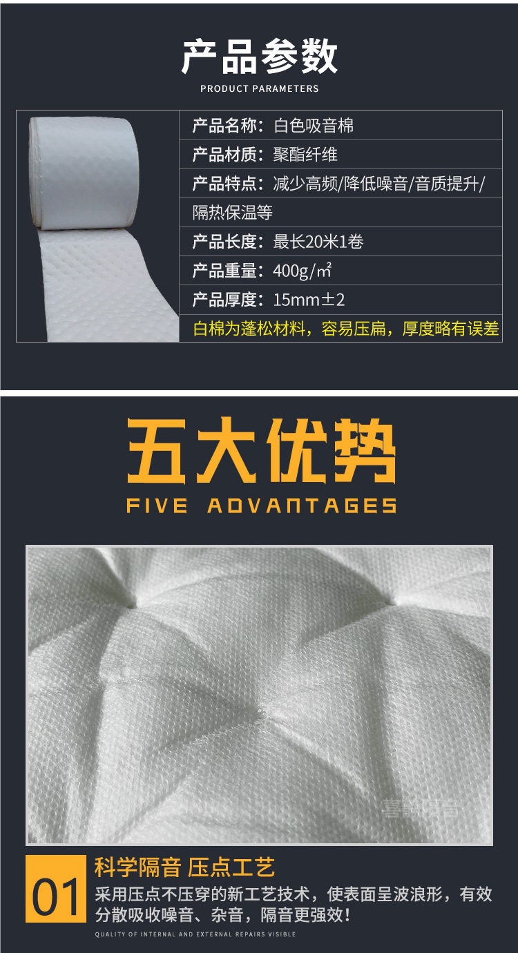 Car Sound-Absorbing Cotton, Soundproofing Cotton, Four-Door Chassis Noise Reduction Material, Super Sound-Dampening and Shock-Absorbing Board, Environmentally Friendly Windsor Cotton, Self-Adhesive