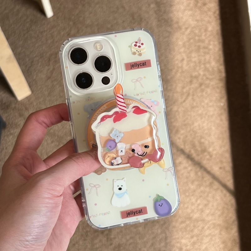 Cachorro animal de dibujos animados lindo para Apple 16Promax funda magnética para teléfono móvil 14pro/15pro girl 13p