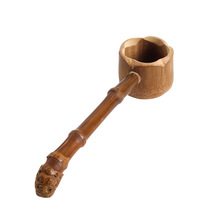 炭化竹根水勺 竹水瓢  茶道竹制打水器  竹工艺品 茶具配件分茶器