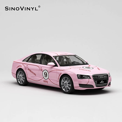 track painting series car color: Automotive Film - 152-18m-pink-pig-coating