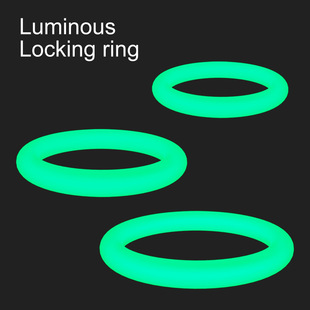 Men's Delay Ring Penis Ring Night Halo Sex Men's Silicone Semin Lock Ring Penis Exerciser Adult Supplies