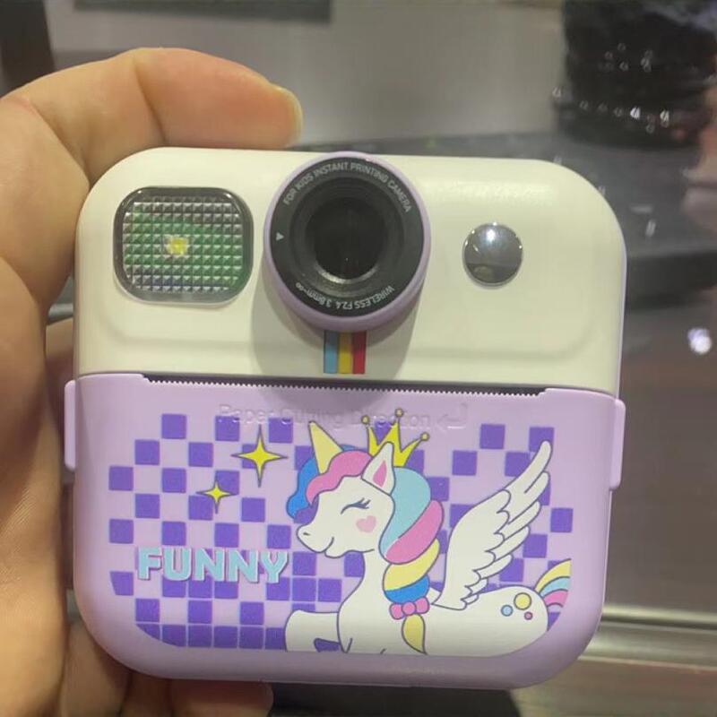 Cross-Border Children's Instant Print Camera Mini 2.4inch High-Definition Large-Screen Instant Camera Creative Camera