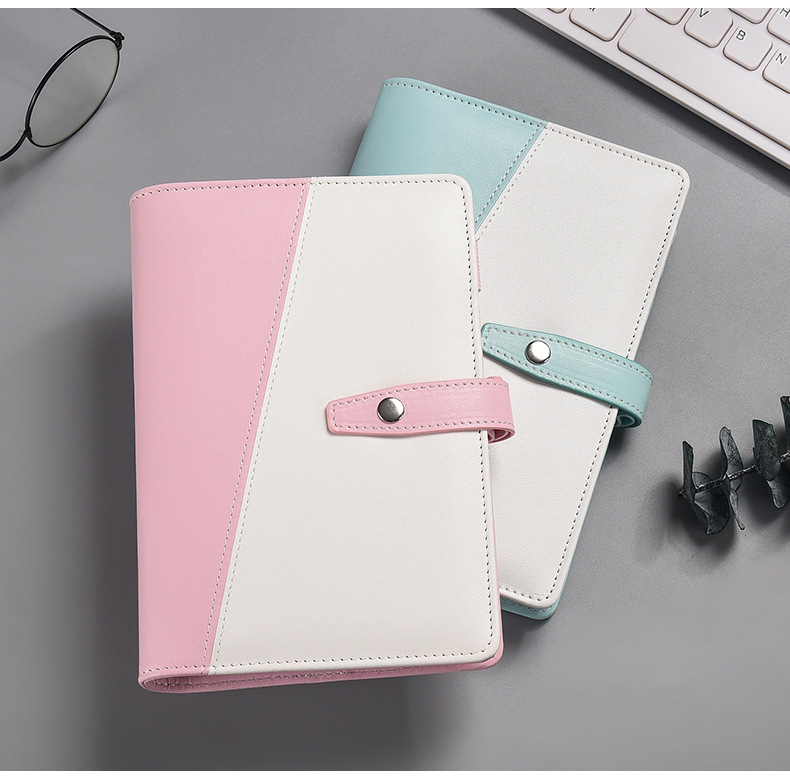 1 Piece 1 Set Solid Color School Pu Leather Paper Preppy Style Stationary Sets display picture 1