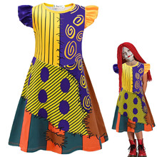 现货外贸 圣诞夜惊魂 数码印花 连衣裙子+包包两件套套装 82151