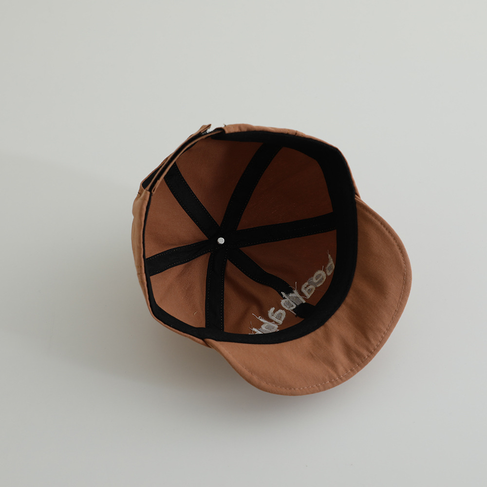 Primavera y otoño delgada sombrero de béisbol para bebés de estilo coreano letras gorra de boca de pato de moda para viajar gorra solar
