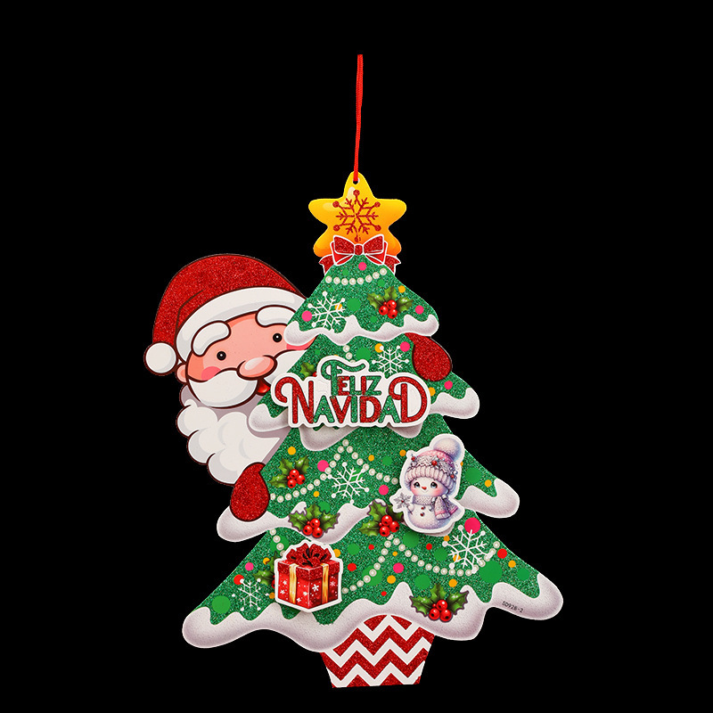 クリスマスの雰囲気のある紙製のステッカーで、家やお店やパーティーを飾るクリスマスアクセサリー、工芸品の卸売|undefined