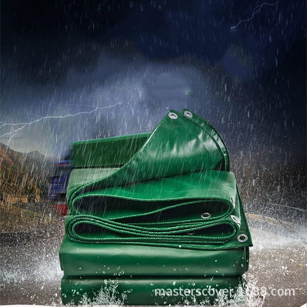 加厚PVC涂塑篷布汽车卡车防老化防水布遮阳挡雨刀刮布三防布油布