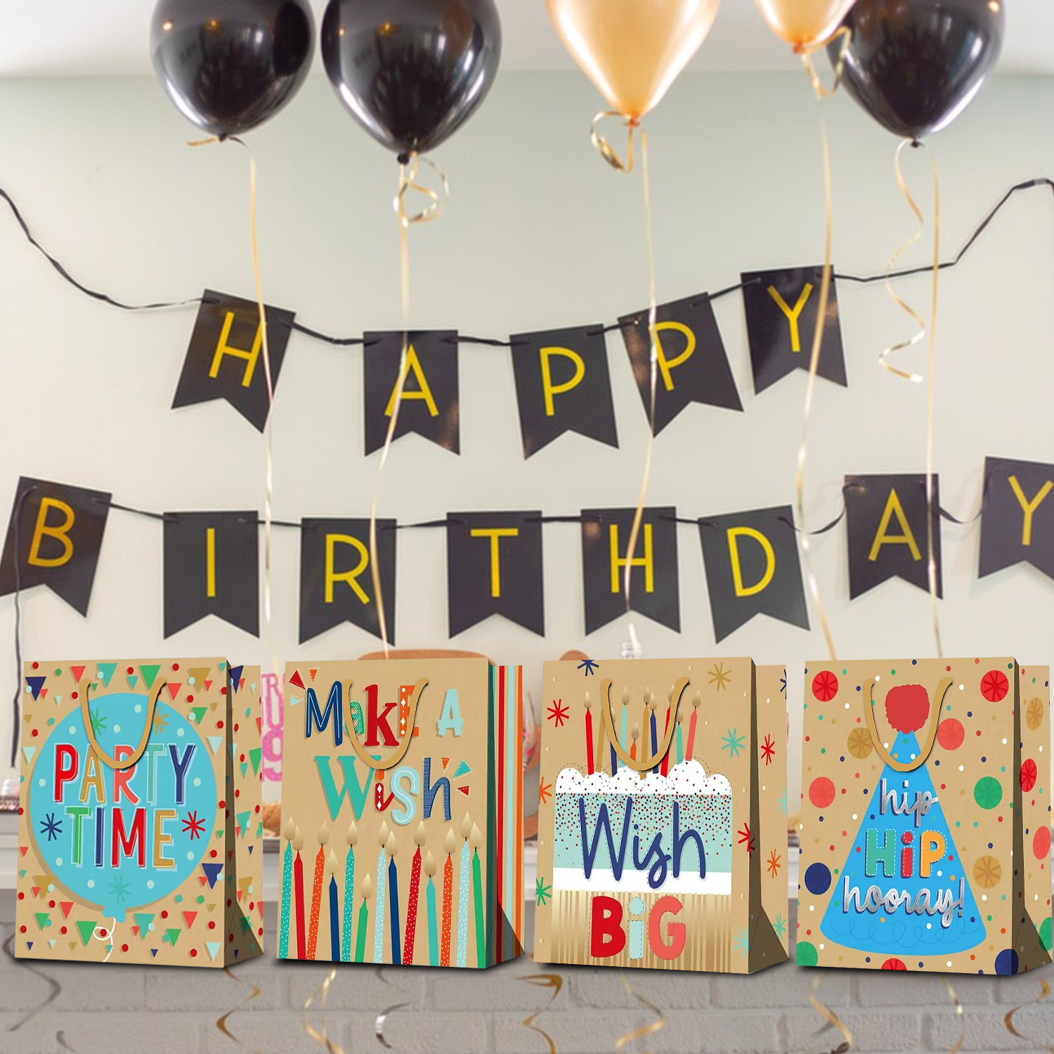 铭冠手提纸袋礼品袋带手柄纸袋卡通生日婚礼伴手礼袋购物袋批发